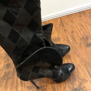 Sergio Rossi Knee High Boots “Black” Size 6.5